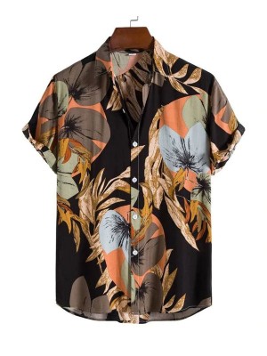 MEN RANDOM TROPICAL PRINT SHIRT 67932247