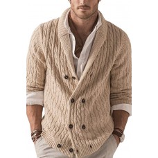 Men's Lapel Winter Warm Casual Collar Sweater